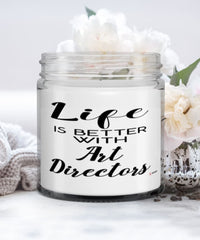 Funny Art Director Candle Life Is Better With Art Directors 9oz Vanilla Scented Candles Soy Wax