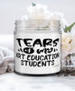 Funny Art Education Professor Teacher Candle Tears Of My Art Education Students 9oz Vanilla Scented Candles Soy Wax