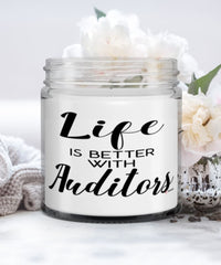 Funny Auditor Candle Life Is Better With Auditors 9oz Vanilla Scented Candles Soy Wax