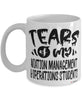 Funny Aviation Management Operations Professor Teacher Mug Tears Of My Aviation Management Operations Students Coffee Cup White