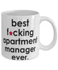 Funny B3st F-cking Apartment Manager Ever Coffee Mug White