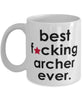 Funny B3st F-cking Archer Ever Coffee Mug White