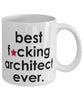 Funny B3st F-cking Architect Ever Coffee Mug White