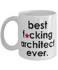 Funny B3st F-cking Architect Ever Coffee Mug White