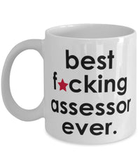 Funny B3st F-cking Assessor Ever Coffee Mug White