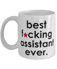 Funny B3st F-cking Assistant Ever Coffee Mug White