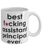 Funny B3st F-cking Assistant Principal Ever Coffee Mug White