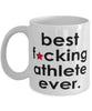 Funny B3st F-cking Athlete Ever Coffee Mug White
