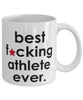 Funny B3st F-cking Athlete Ever Coffee Mug White