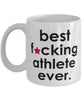 Funny B3st F-cking Athlete Ever Coffee Mug White