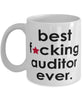 Funny B3st F-cking Auditor Ever Coffee Mug White