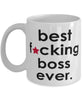 Funny B3st F-cking Boss Ever Coffee Mug White