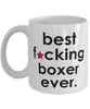 Funny B3st F-cking Boxer Ever Coffee Mug White