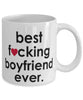 Funny B3st F-cking Boyfriend Ever Coffee Mug White