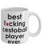 Funny B3st F-cking Cestoball Player Ever Coffee Mug White