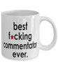 Funny B3st F-cking Commentator Ever Coffee Mug White