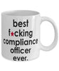 Funny B3st F-cking Compliance Officer Ever Coffee Mug White