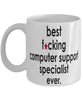 Funny B3st F-cking Computer Support Specialist Ever Coffee Mug White