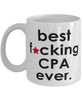 Funny B3st F-cking CPA Ever Coffee Mug White