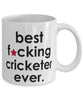 Funny B3st F-cking Cricketer Ever Coffee Mug White