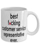 Funny B3st F-cking Customer Service Representative Ever Coffee Mug White