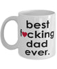 Funny B3st F-cking Dad Ever Coffee Mug White