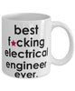 Funny B3st F-cking Electrical Engineer Ever Coffee Mug White