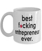 Funny B3st F-cking Entrepreneur Ever Coffee Mug White