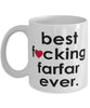 Funny B3st F-cking Farfar Ever Coffee Mug White