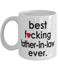 Funny B3st F-cking Father-in-law Ever Coffee Mug White