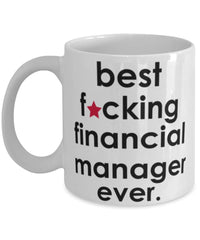 Funny B3st F-cking Financial Manager Ever Coffee Mug White