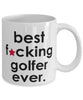 Funny B3st F-cking Golfer Ever Coffee Mug White