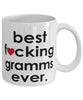 Funny B3st F-cking Gramms Ever Coffee Mug White