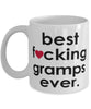 Funny B3st F-cking Gramps Ever Coffee Mug White