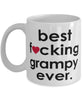 Funny B3st F-cking Grampy Ever Coffee Mug White