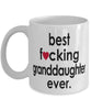 Funny B3st F-cking Granddaughter Ever Coffee Mug White