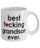 Funny B3st F-cking Grandson Ever Coffee Mug White