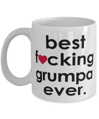 Funny B3st F-cking Grumpa Ever Coffee Mug White