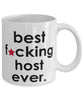 Funny B3st F-cking Host Ever Coffee Mug White