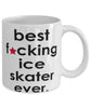 Funny B3st F-cking Ice Skater Ever Coffee Mug White