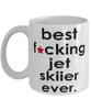 Funny B3st F-cking Jet Skiier Ever Coffee Mug White