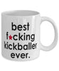 Funny B3st F-cking Kickballer Ever Coffee Mug White