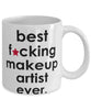 Funny B3st F-cking Makeup Artist Ever Coffee Mug White