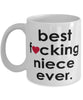 Funny B3st F-cking Niece Ever Coffee Mug White