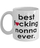 Funny B3st F-cking Nonna Ever Coffee Mug White