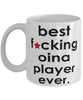 Funny B3st F-cking Oina Player Ever Coffee Mug White