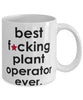 Funny B3st F-cking Plant Operator Ever Coffee Mug White