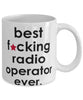 Funny B3st F-cking Radio Operator Ever Coffee Mug White