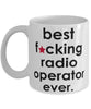 Funny B3st F-cking Radio Operator Ever Coffee Mug White