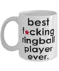 Funny B3st F-cking Ringball Player Ever Coffee Mug White